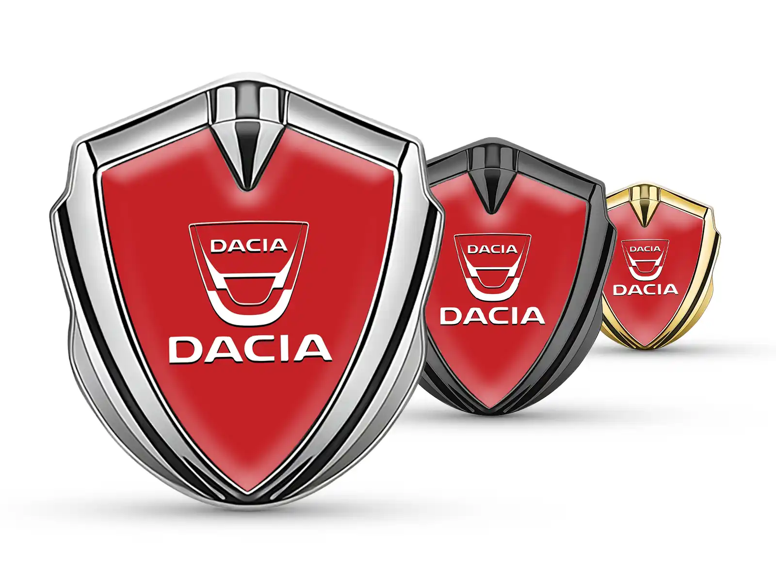 Dacia Auto Logo Abzeichen Tuning Stil Glänzendes Metall